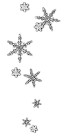 White Snowflakes - PNG gratuit