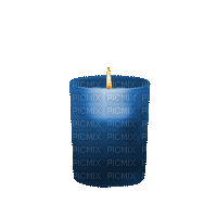 Blue Candle - GIF animasi gratis