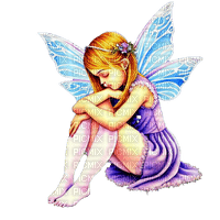 sad fairy girl child - png gratuito