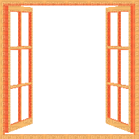 orange open window - Бесплатный анимированный гифка
