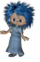 Kaz_Creations Cookie Dolls Blue Hair - PNG gratuit