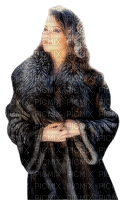 winter woman with fur sunshine3 - Free PNG
