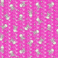 pink glitter skulls