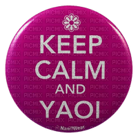 keep calm and yaoi - PNG gratuit