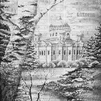 Y.A.M._Winter background Russia black-white - GIF เคลื่อนไหวฟรี