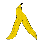 Banana Peel Dancing - Free animated GIF