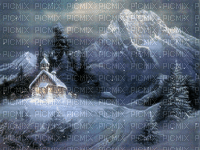 paysage hiver - Darmowy animowany GIF
