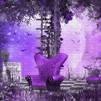 soave background animated fantasy sofa garden - GIF เคลื่อนไหวฟรี