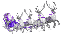 soave deco christmas santa claus sled sleigh - png ฟรี