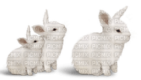 Lapin-White Rabbit-Noël-nature - PNG gratuit