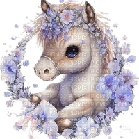 cute pony deco - gratis png