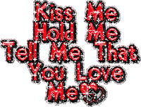 kiss me hold me - Δωρεάν κινούμενο GIF