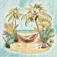 SM3 BACKGROUND summer beach tropical image - Free PNG