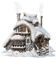 winter cottage snow - PNG gratuit