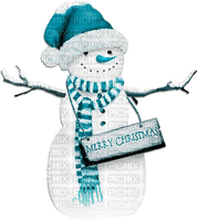 soave deco christmas winter text snowman black - Free PNG