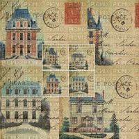 vintage postcards stamps - 免费PNG