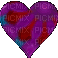 purple spinning heart - Бесплатный анимированный гифка