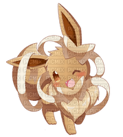 eevee with sylveon ribbons - PNG gratuit
