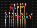 Happy Birthday Candles - GIF animate gratis