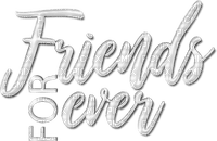 Friends Forever.Text.White - PNG gratuit