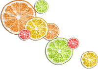 soave deco lemon orange lime fruit summer scrap - PNG gratuit