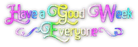 soave text have a good week rainbow - 免费PNG