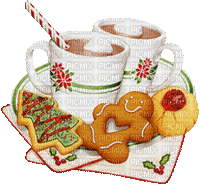 hot chocolate and biscuits - Бесплатни анимирани ГИФ