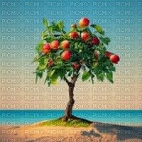 Beach with Apple Tree - PNG gratuit