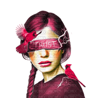 Fantasy woman red trust - zdarma png