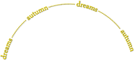 Autumn.Dreams.Text.Yellow - Free PNG