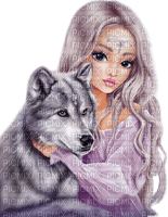 Girl  Wolf Pink - Bogusia - 免费PNG