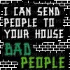 bad people white and black myspace text - kostenlos png
