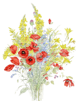 loly33  fleur aquarelle - ücretsiz png