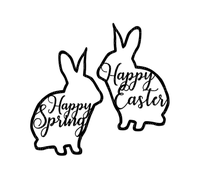 kikkapink happy easter text png spring quote - gratis png