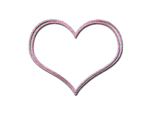 Frame pink heart - png gratis