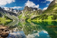 paysage montagne eau/HD - png gratis