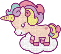Nuage adorable licorne cute unicorn cloud - PNG gratuit
