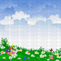 Y.A.M._Summer background flowers - kostenlos png
