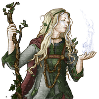 elf green mage - Free PNG