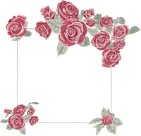 rose frame Bb2 - png grátis