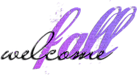 soave text autumn welcome black purple - zadarmo png