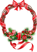 x mas wreath - PNG gratuit