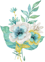 watercolor flowers Bb2 - PNG gratuit