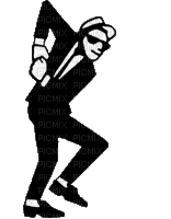 silhouette man homme mann dancer person people  black  gif anime animated    tube  animation art - Free animated GIF