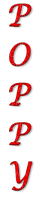 Poppy.Text.Red.Victoriabea - PNG gratuit
