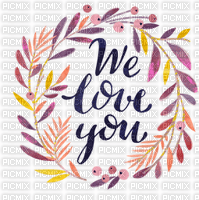 we love you - δωρεάν png