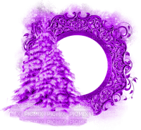 Winter.Cluster.Frame.Purple - δωρεάν png