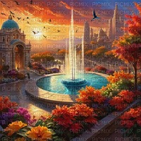 fantasy landscape background - png gratis