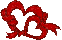 coeurs rouge - Ingyenes animált GIF