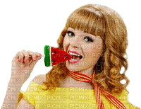 woman with candy by nataliplus - besplatni png